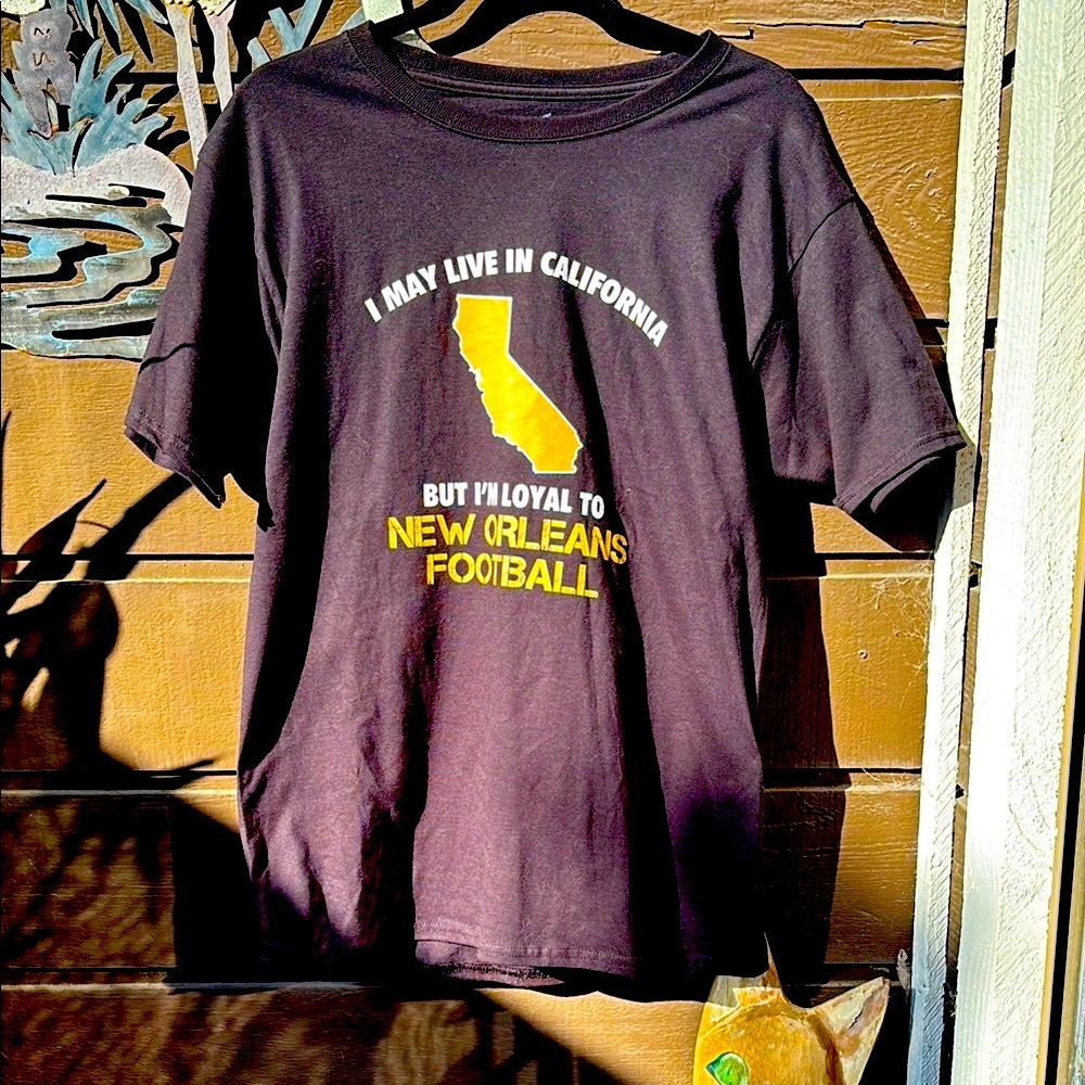Black New Orleans Football T-Shirt